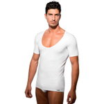 Мужская футболка с широким вырезом горловины Doreanse Modal (Размер: L) (Цвет: белый)