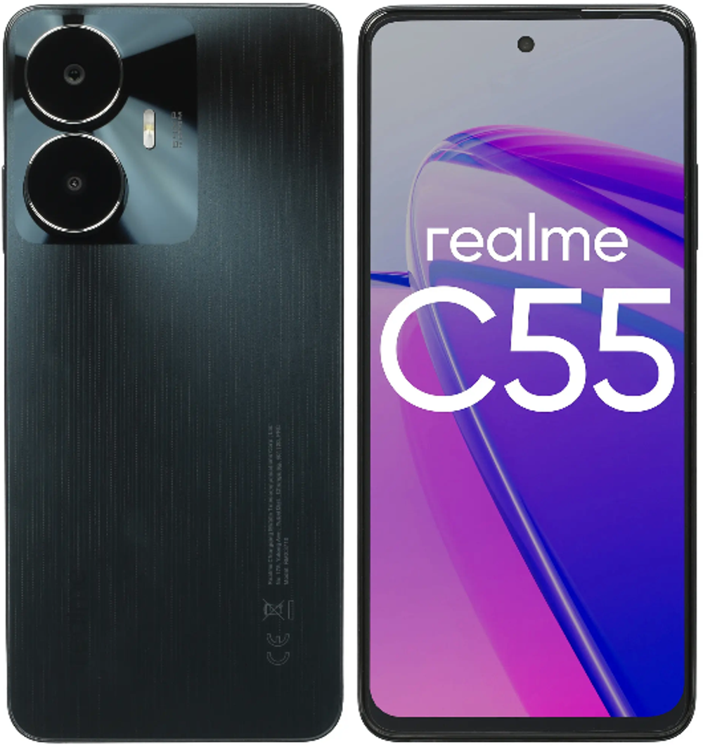 Смартфон realme C55 6/128 ГБ RU, Dual nano SIM, rainy night