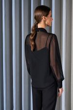 22932 Блузка женская (черный)