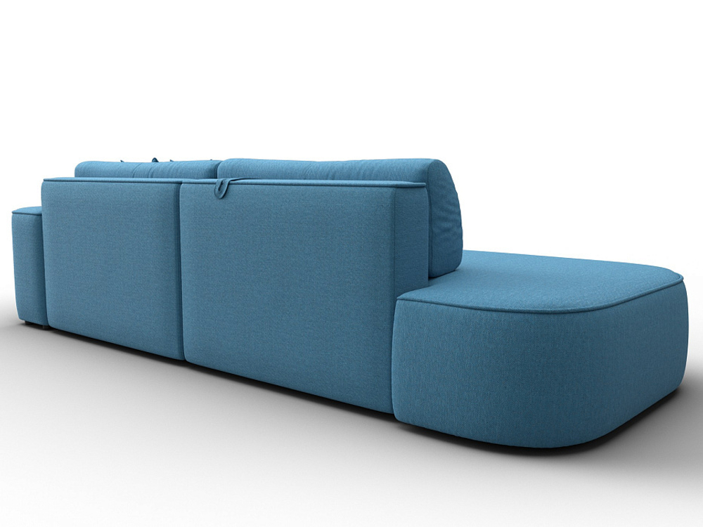 Диван угловой Лига-065 угол правый РОГОЖКА Амур 10 голубой