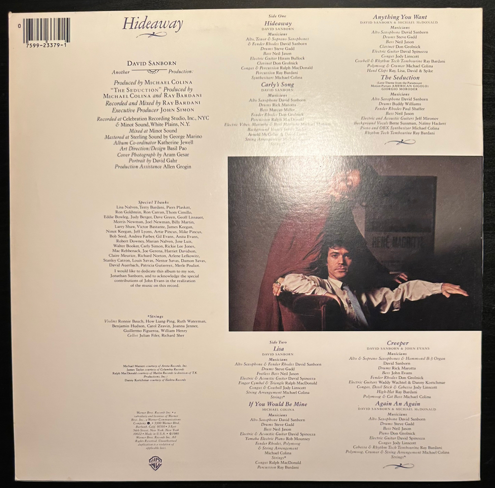 David Sanborn - Hideaway (США 1980г.)