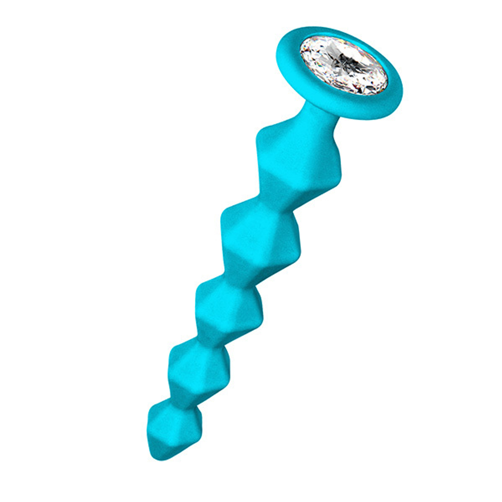 Анальная цепочка с кристаллом Lola Games Emotions Buddy Turquoise 1400-02lola