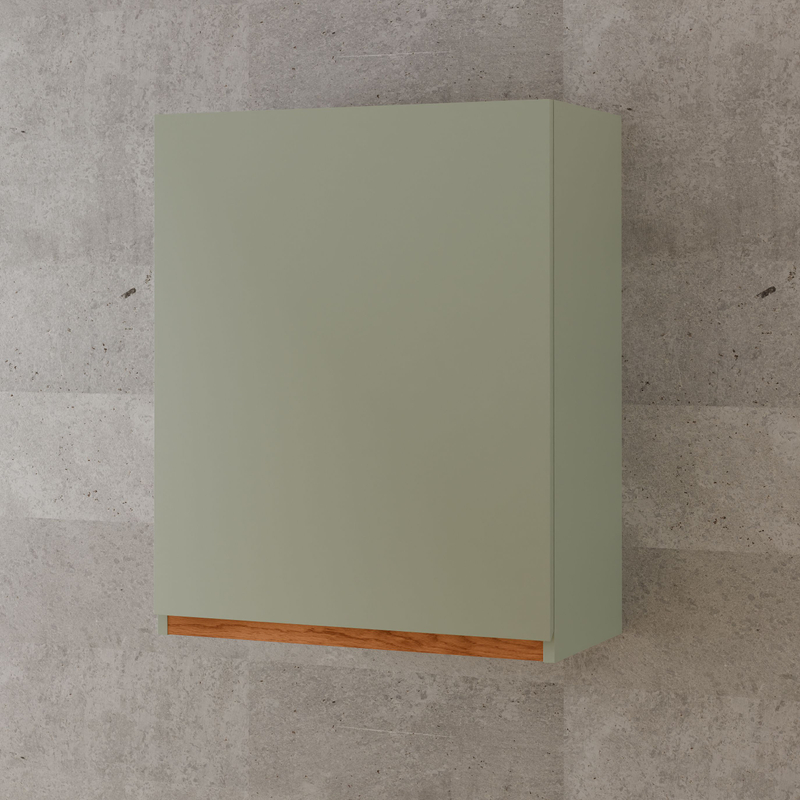 Шкаф навесной, 60х32х75, Малага, кухонный модуль, для сушки посуды, кухонный гарнитур, в ванну и кухню, зеленый, Dipriz