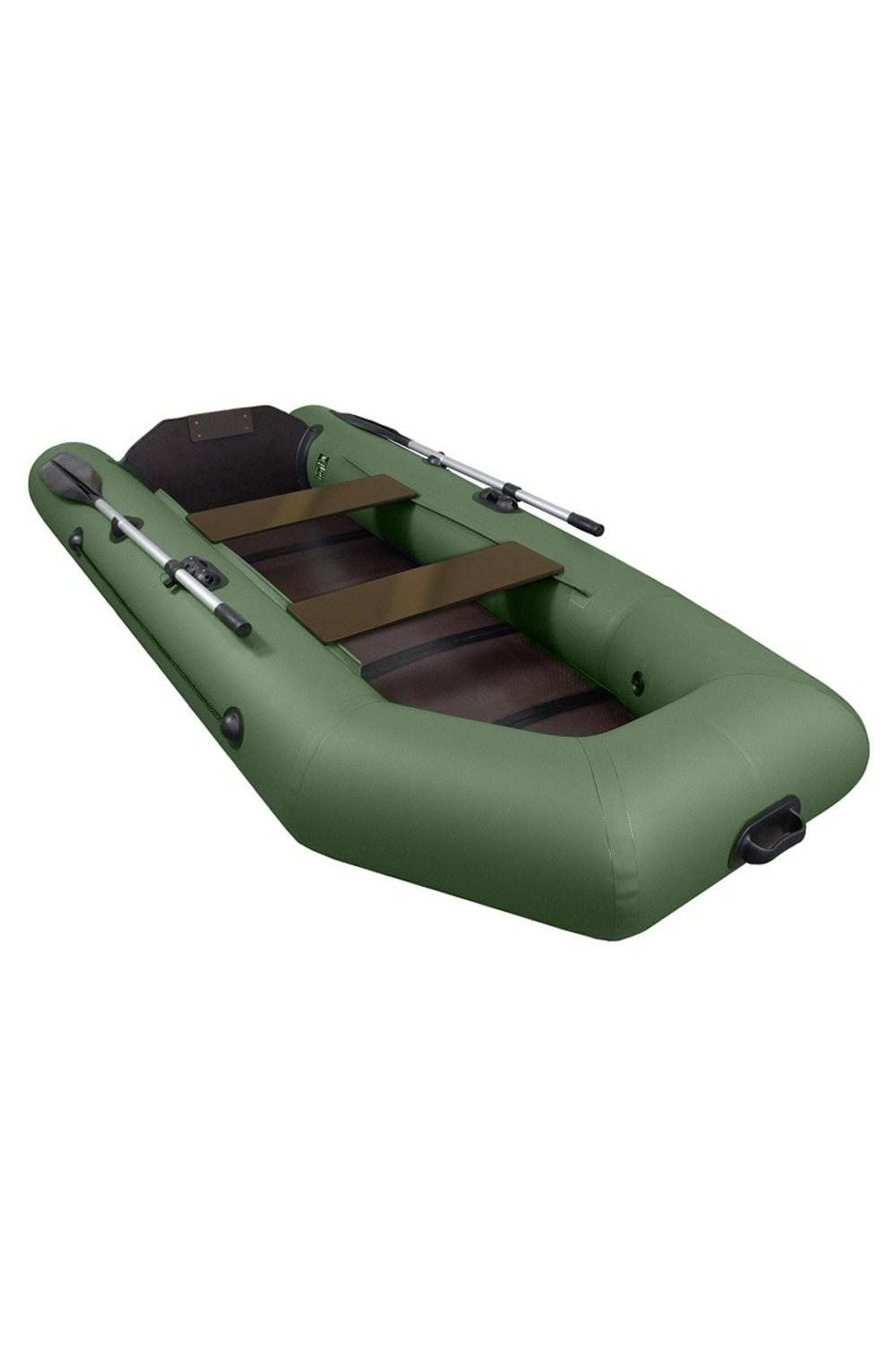 Барс-2800 СКК слань+киль зеленый (лодка ПВХ под мотор)