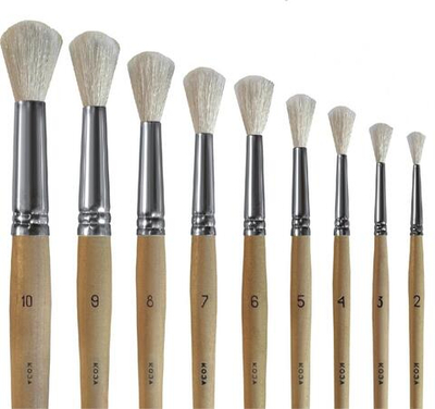 Кисть Коза круглая №3 Школьник (Альбатрос)