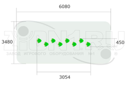 Пеньки Лягушонок СЭ207 для спортивной площадки