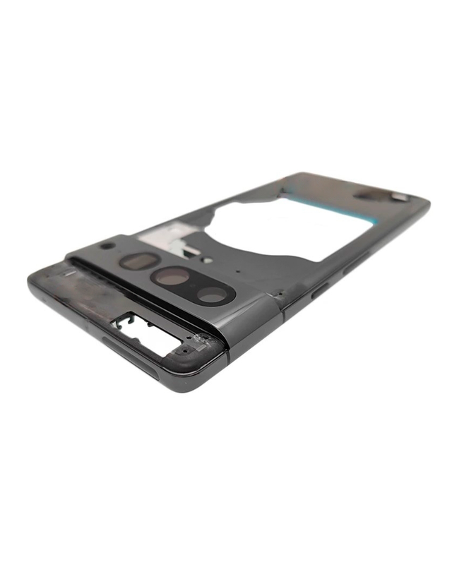 Средняя часть корпуса (рамка) для Google Pixel 7 Pro черная (Obsidian)