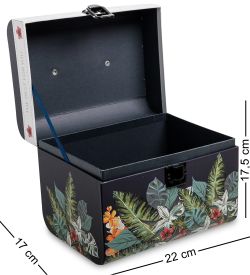 WG-37/2-A Коробка подарочная «Сундук» цв.черный