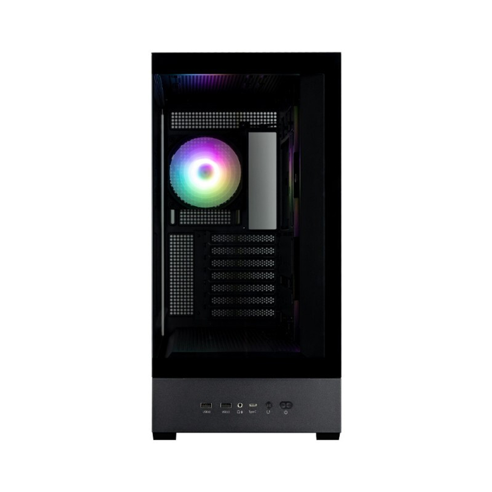 Корпус ZALMAN P40 DS, ATX, BLACK, 9.1-inch LCD