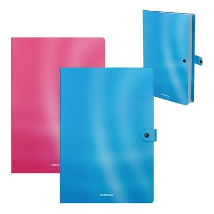 Папка-конверт на кнопке 3 отделения А4 Erich Krause Glossy Bubble Gum ассорти