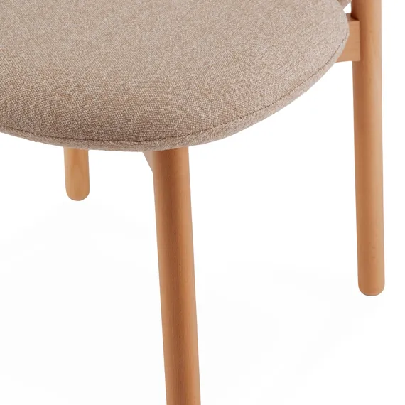 Стул Meiko бежевый, ножки бук