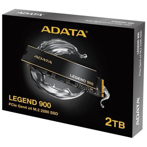 Жесткий диск SSD M.2 2Tb ADATA Legend 900, 7000/5400MBs, 630000 IOPS, TLC 3D NAND, 2280, PCI-E 4.0 x4 (SLEG-900-2TCS)
