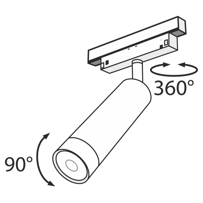 Трековый светильник Maytoni TR019-2-7W4K-B