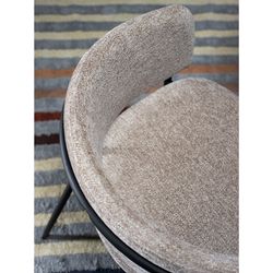 Стул Helning, мягкий шенилл, серо-коричневый