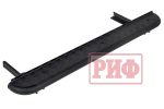 Пороги силовые ВАЗ Нива черные РИФ