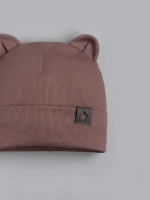 Шапка детская с ушками на осень