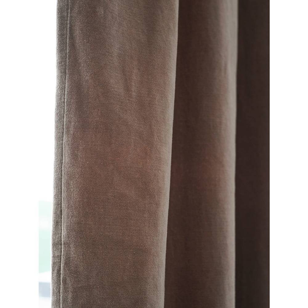 Штора из бархата 150х290см Tkano Essential серая