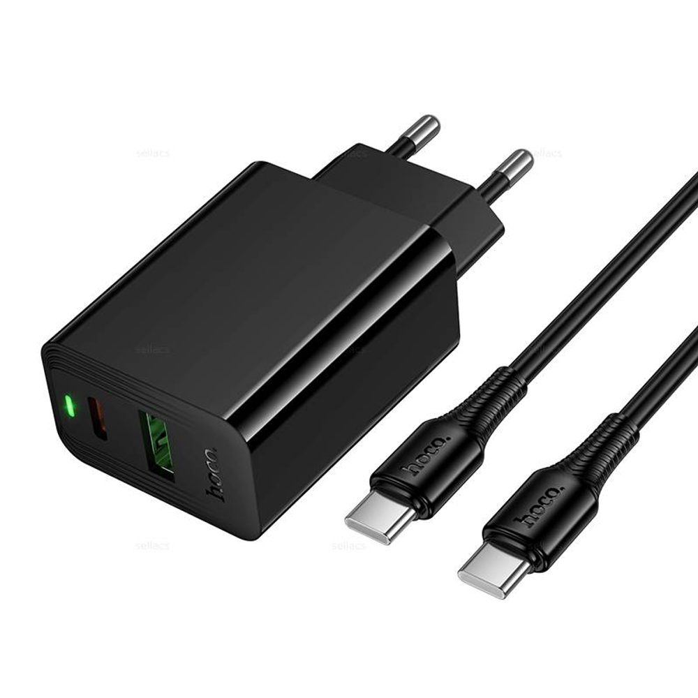 Hoco CS95A Leader PD30W+QC3.0 зарядное устройство набор (Type-C на Type-C)