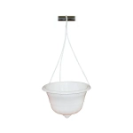 Горшок-кашпо Грация 4,5л подвесной белый