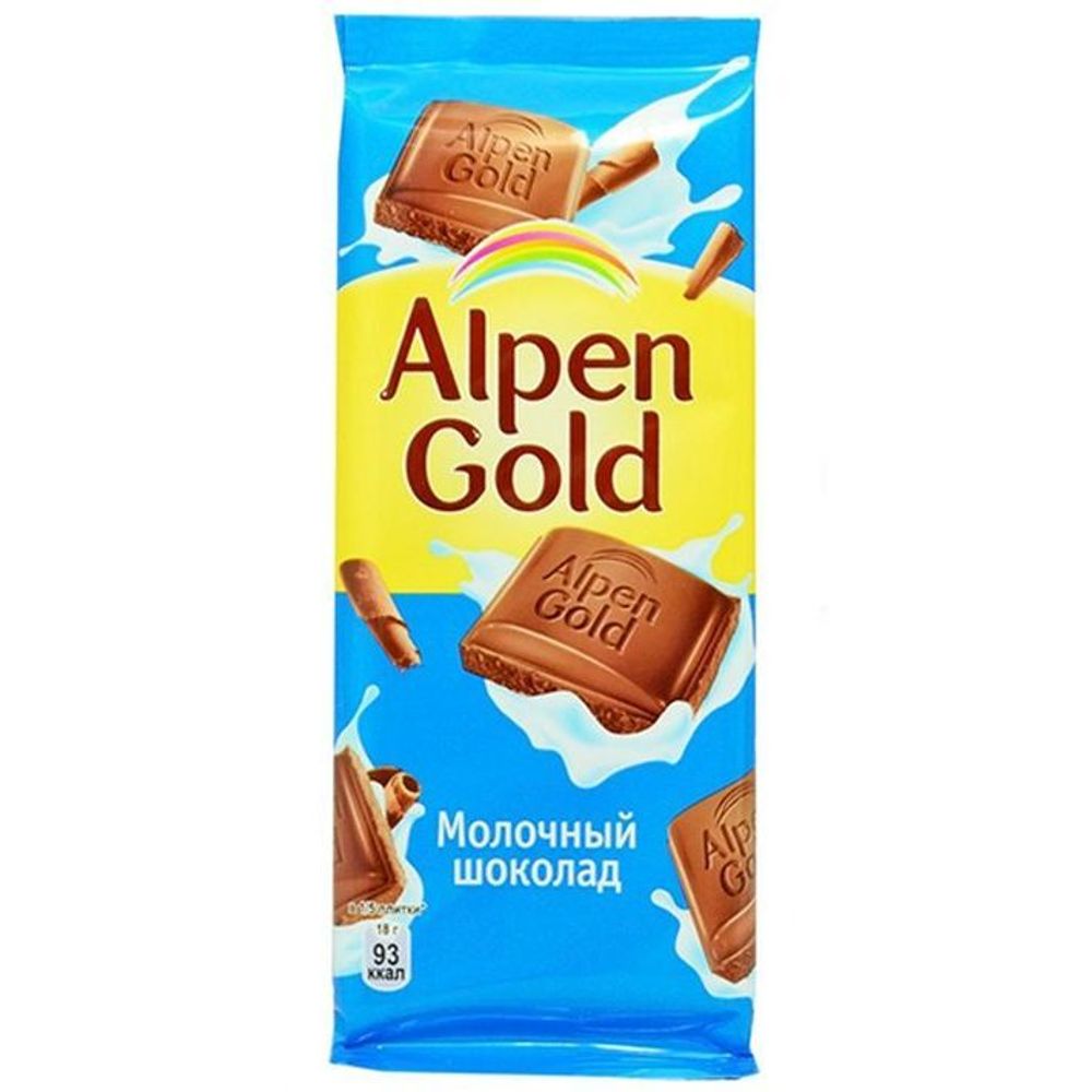 Шоколад Alpen Gold молочный, 85 гр
