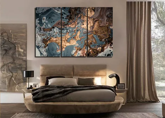 Модульная картина "Абстрактная живопись"