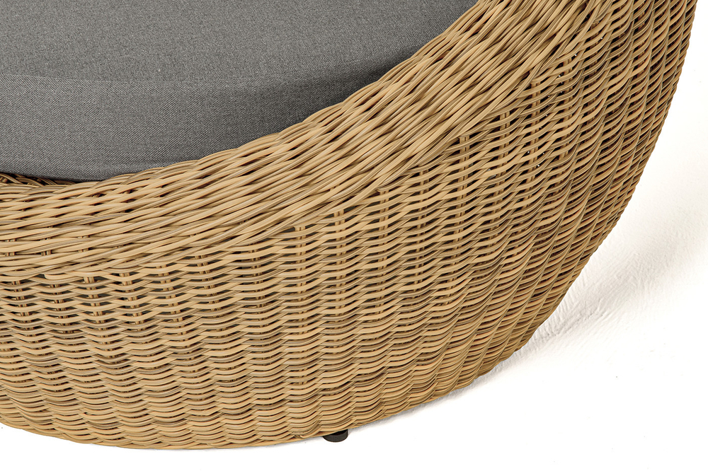 "Барселона" кресло из искусственного ротанга, цвет соломенный