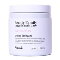 Успокаивающий крем-кондиционер для ломких и тонких волос Nook Beauty Family Crema Dolcezza Avena&Riso 250мл