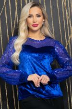 Блуза Жизель (синяя) Б11860 LT Collection