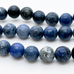 Дюмортьерит, диаметр 10-10,3 мм, цена за 9 шт (1/4 нити)