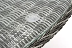 "Эспрессо" плетеный круглый стол, диаметр 150 см, цвет графит