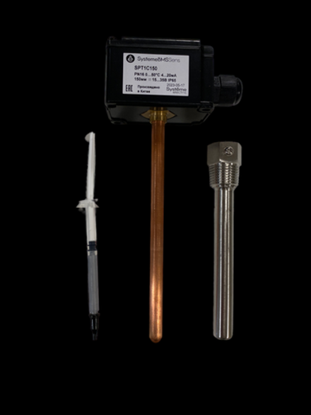 Датчик температуры погружной 0-50град.C 150мм 4-20мА 24В с гильзой SE SPT1C150