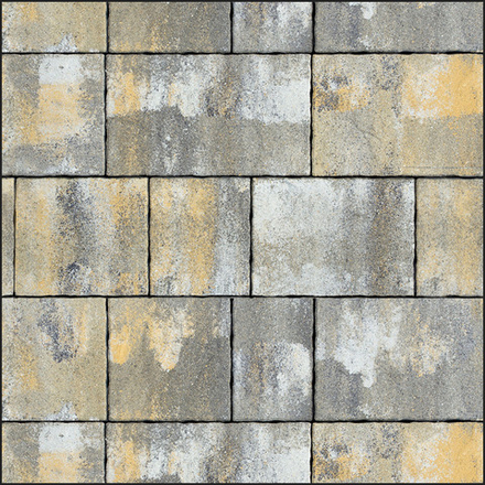 Тротуарная плитка АНТАРА Б.1.АН.6, комплект из 6 видов плит Искусственный камень Базальт