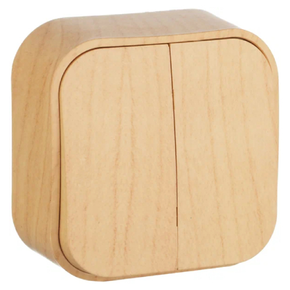 Выключатель 2кл IP20 (сосна) Quteo Legrand 782262