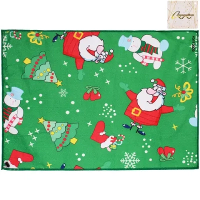 Полотенце кухонное «SPARKLE - Новогодний хоровод» 40*58 см, микрофибра 210 гр/м2