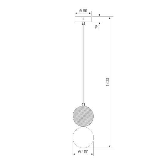 304051 / подвесной светильник / травертин