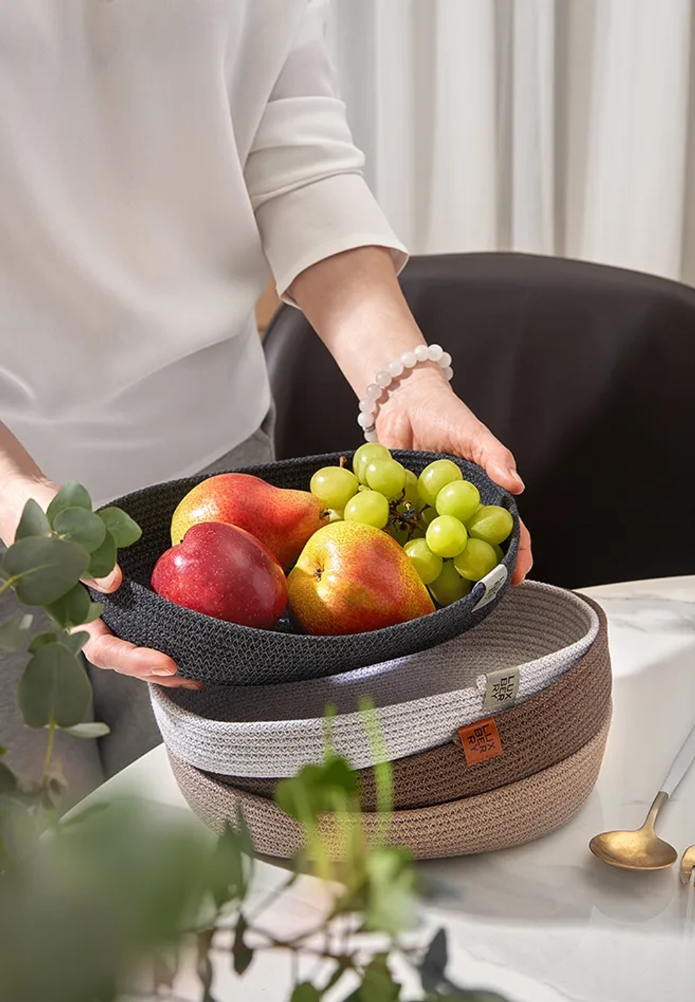 Корзина Luxberry Boho Рубиновый