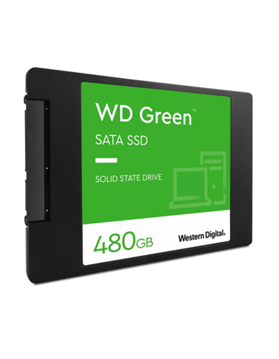 Western Digital SSD Green 480Gb SATA-III 2,5”/7мм 3D NAND WDS480G3G0A, 1 year