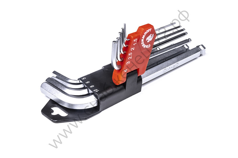 Набор угловых ключей шестигранных, 9шт Станкоимпорт