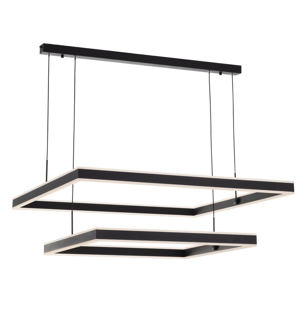 Citilux Дуэт CL719K211 LED Люстра подвесная с пультом Чёрная