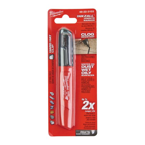 Маркер Milwaukee INKZALL для стройплощадки широкий черный