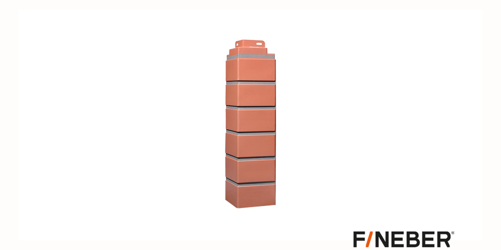 Угол наружный FINEBER Кирпич клинкерный Керамический