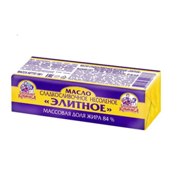 Масло сладкосливочное Элитное 84% 180 гр
