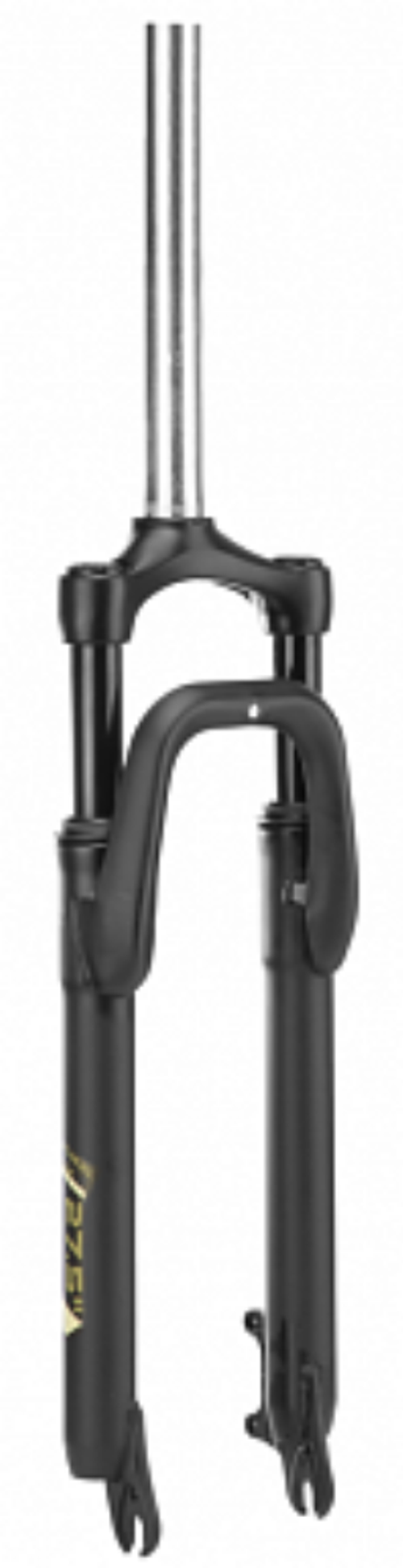 Вилка 27.5" 1-1"/8" CH-386A-D60-Disc ZOOM аморт. безрезьб. диск.торм., сталь черная/зел, шток 229мм