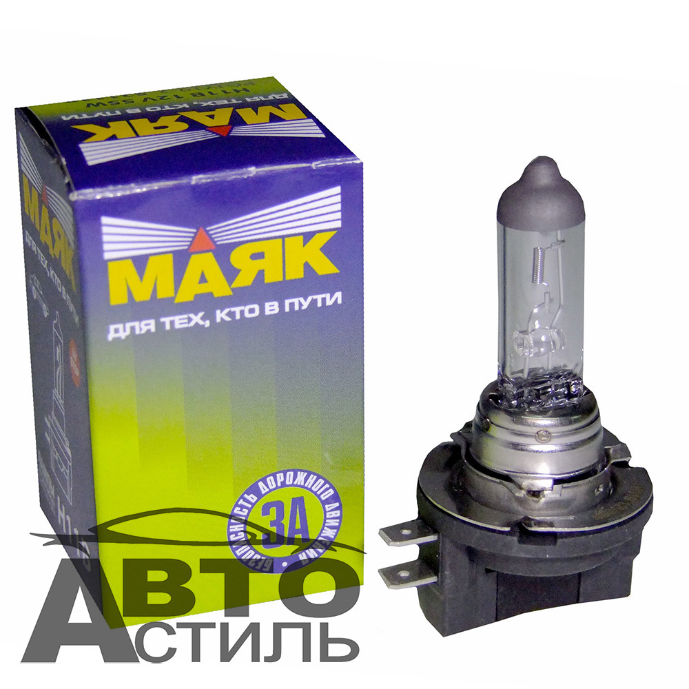Автолампа H11В 12V 55W Маяк Standard PGJY19-2 (52111B)