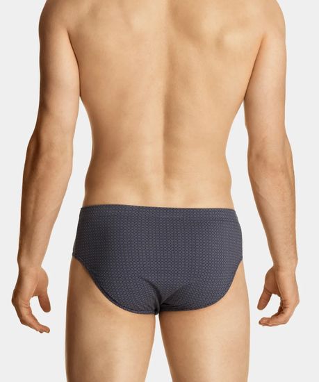 Мужские трусы (3шт) слипы классика Atlantic 3MP-148, зеленый + темно-синий + серый