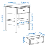 Тумбочка - IKEA TYSSEDAL/ТИССЕДАЛЬ ИКЕА, 40х51х59 см, белый