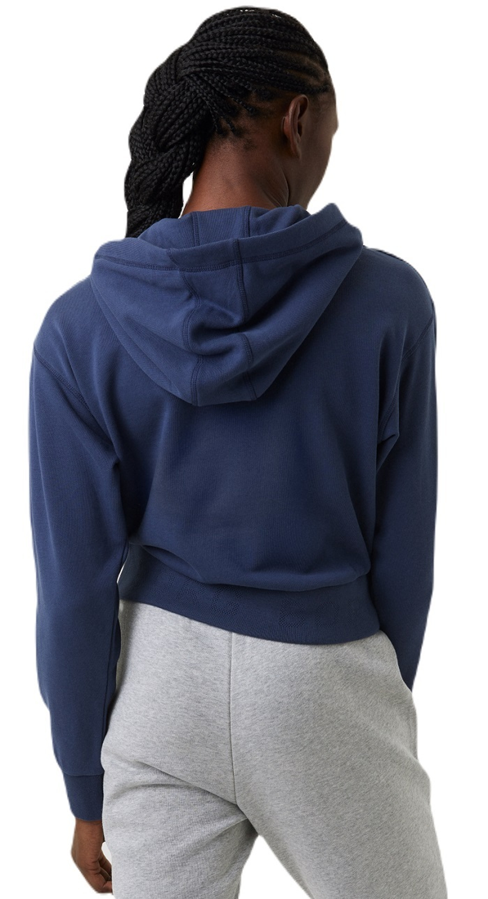 Женская Кофта теннисная Björn Borg Stockholm Crop Hoodie - небесный