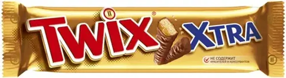 Шоколадный батончик Twix Xtra, 82 г