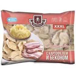 ВАРЕНИКИ РАТИМИР 500 ГР С КАРТОФЕЛЕМ И БЕКОНОМ