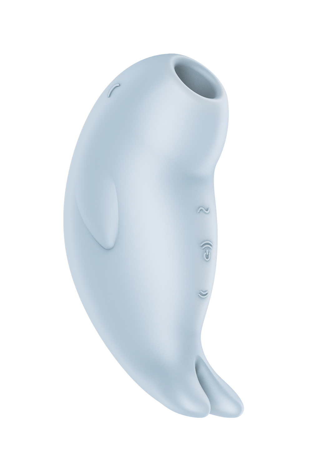 Вакуумный стимулятор клитора с вибрацией Satisfyer Seal You Soon, силикон, голубой, 11 см